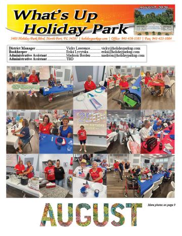 Holiday Park newsletter cover