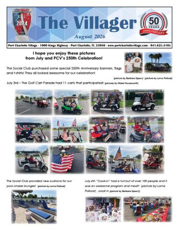 Port Charlotte Village newsletter cover