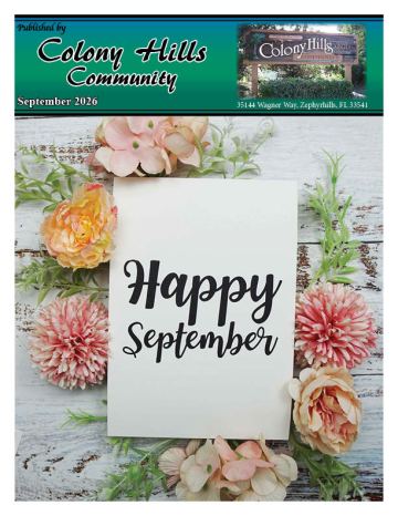 Colony Hills newsletter cover