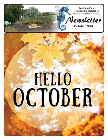 Sea Horse Homeowners Association newsletter cover