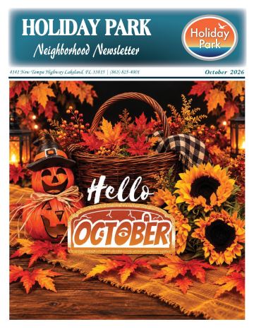 Holiday Park - Lakeland, FL newsletter cover