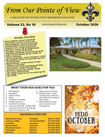 Kings Pointe newsletter cover