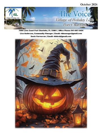 Village of Holiday Lake newsletter cover
