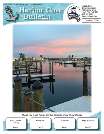 Harbor Cove newsletter cover