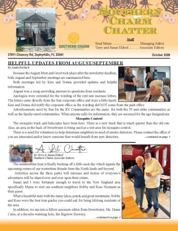 Southern Charm newsletter cover