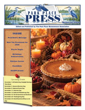 Park Place newsletter cover