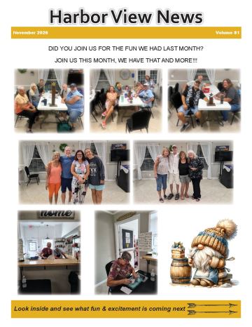 Harborview Mobile Manor newsletter cover