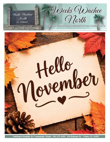 Weeki Wachee North newsletter cover