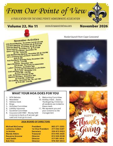 Kings Pointe newsletter cover